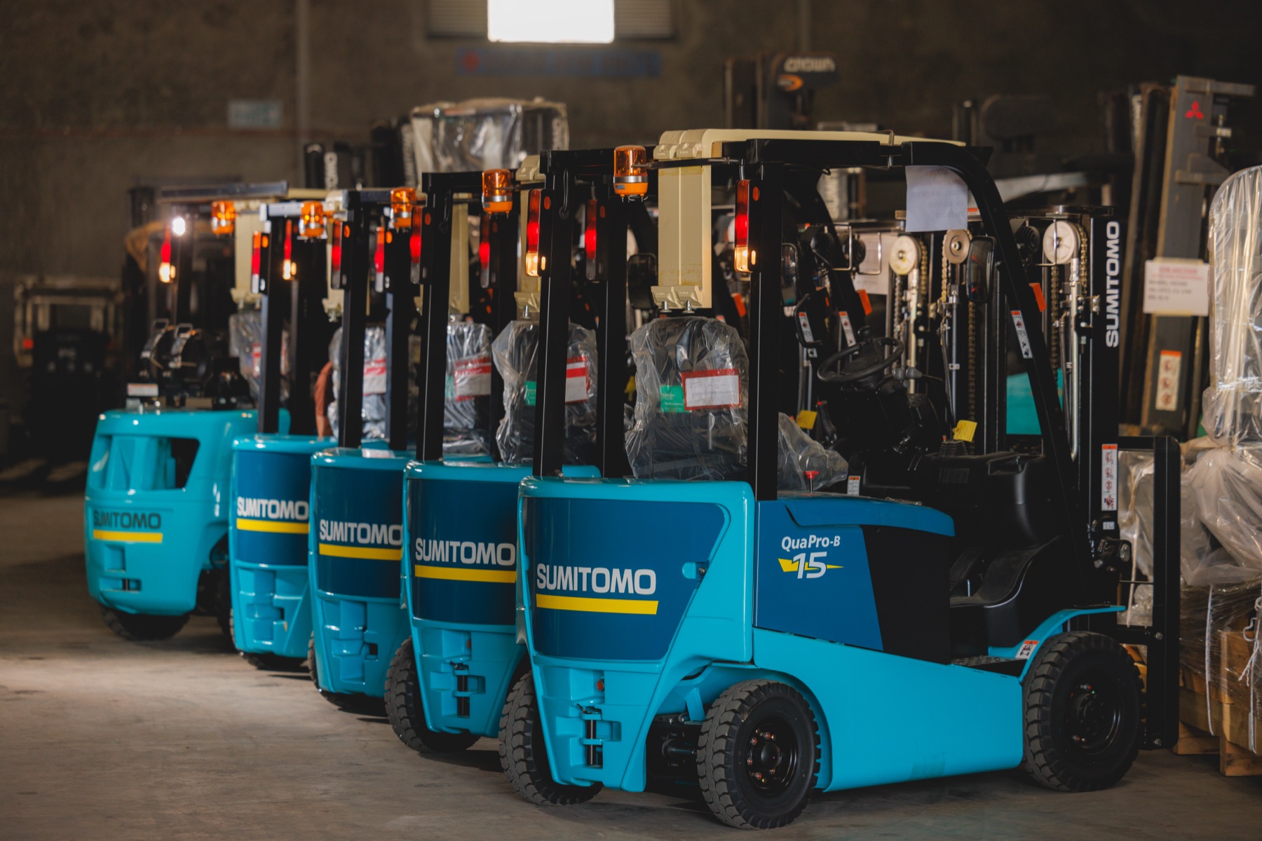 Forklift rental fleet